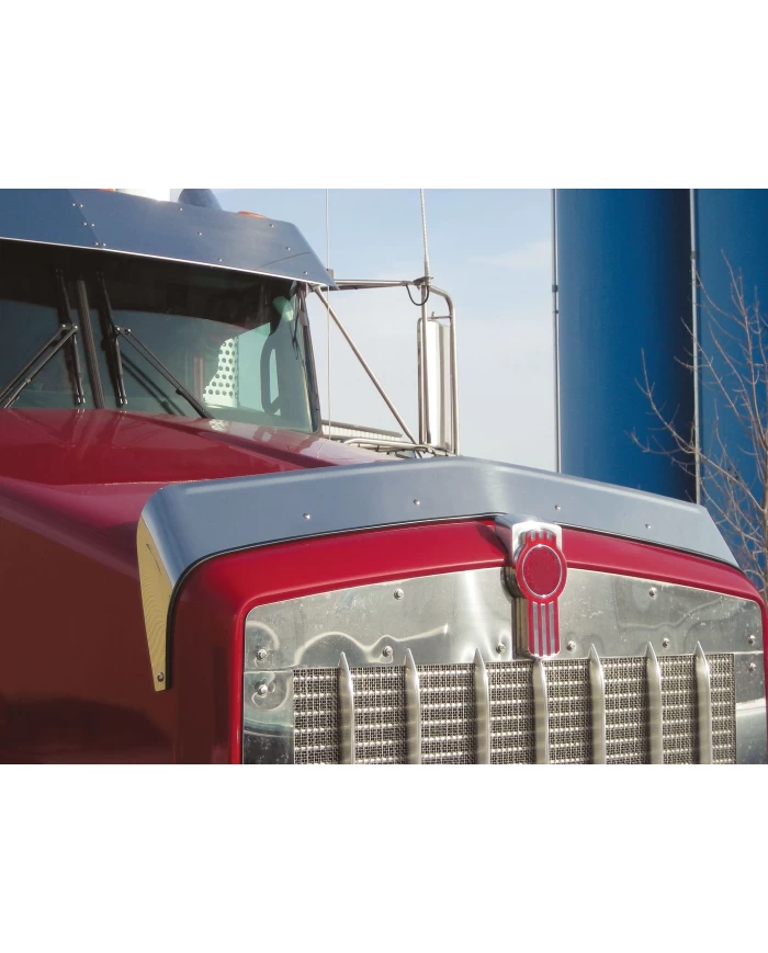 (BOX) STAINLESS KENWORTH T800 BUG DEFLECTOR