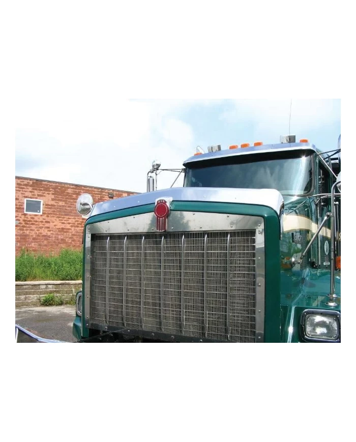 (BOX) STAINLESS 2007+ KENWORTH T800 WIDE HOOD & C500 BUG DEFLECTOR (BOX) STAINLESS 2007+ KENWORTH T800 WIDE HOOD & C500 BUG DEFLECTOR