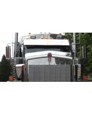 (BOX) STAINLESS KENWORTH W900B BUG DEFLECTOR