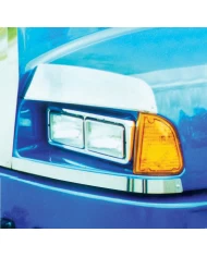 (CARD) STAINLESS KENWORTH T600 ABOVE HEADLIGHT FENDER GUARDS