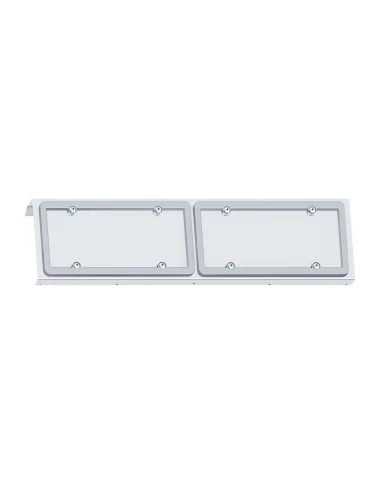 (BOX) STAINLESS 2003+ VOLVO VN LICENSE PLATE HOLDER - 2 PLATE (BOX) STAINLESS 2003+ VOLVO VN LICENSE PLATE HOLDER - 2 PLATE