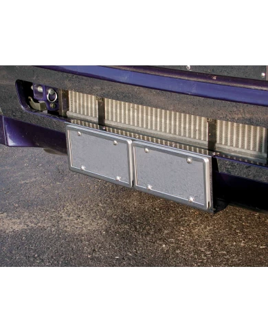 (BOX) STAINLESS 2003+ VOLVO VN LICENSE PLATE HOLDER - 2 PLATE (BOX) STAINLESS 2003+ VOLVO VN LICENSE PLATE HOLDER - 2 PLATE
