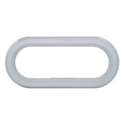 UP33999-Chrome Twist-On Light Bezel For 6" Oval Light Grommet
