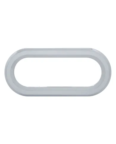 UP33999-Chrome Twist-On Light Bezel For 6" Oval Light Grommet