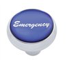 UP23413-"Emergency" Deluxe Air Valve Knob - Blue Glossy Sticker