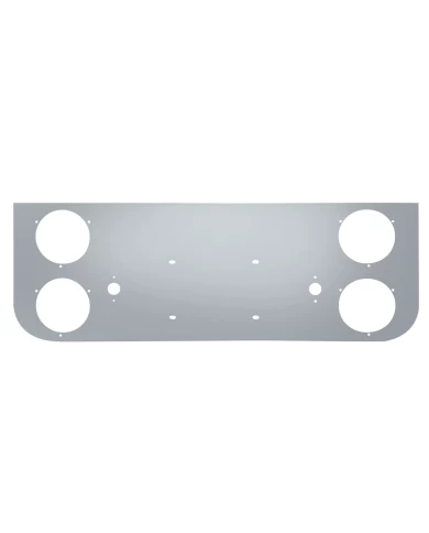 (BULK) CHROME REAR CENTER LIGHT PANEL W/ FOUR 4" LIGHT CUTOUTS (BULK) CHROME REAR CENTER LIGHT PANEL W/ FOUR 4" LIGHT CUTOUTS