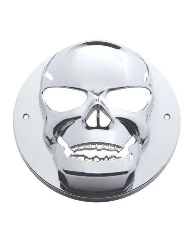 UP34016-Chrome Plastic Skull Bezel For 2.5" Light Grommet