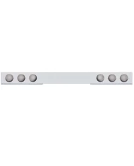 (BULK) CHROME 94" 1 PIECE REAR LIGHT BAR W/ SIX 4" LIGHT CUTOUTS