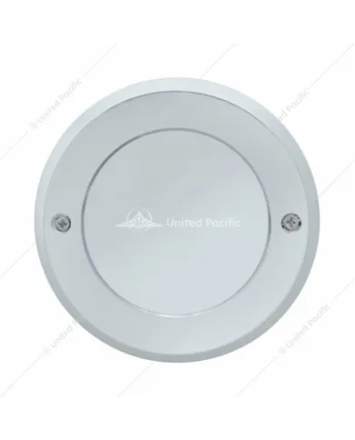 UP34072-Chrome Plastic 2.5" Light Bezel With Mirror Lens