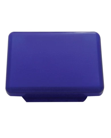(BULK) RECTANGULAR DOME LIGHT LENS - BLUE (BULK) RECTANGULAR DOME LIGHT LENS - BLUE
