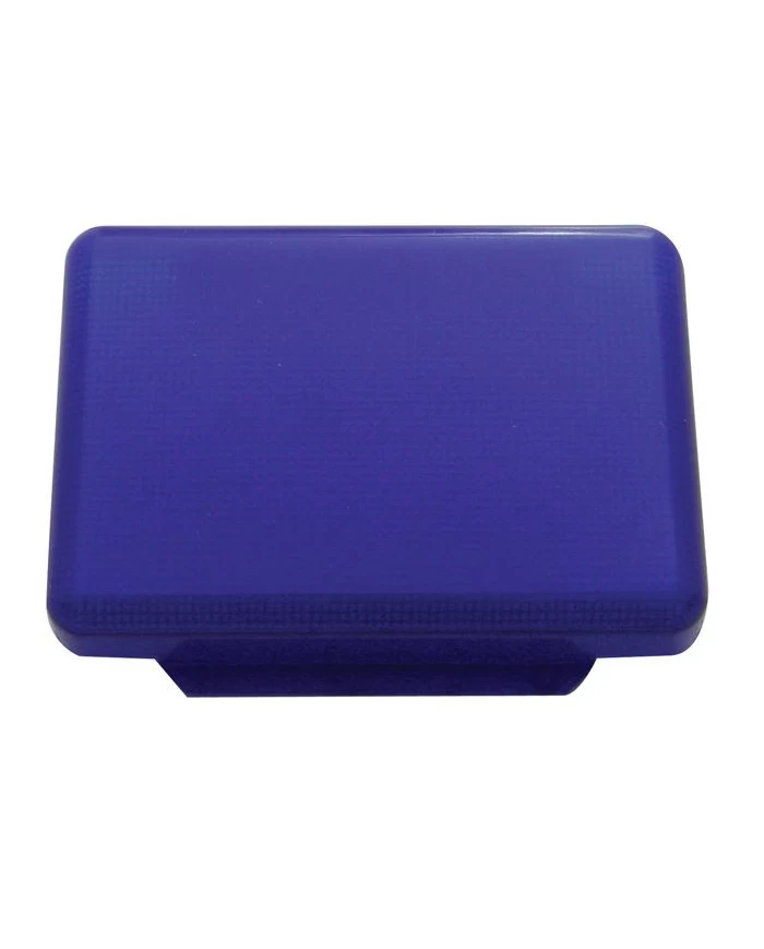 (BULK) RECTANGULAR DOME LIGHT LENS - BLUE