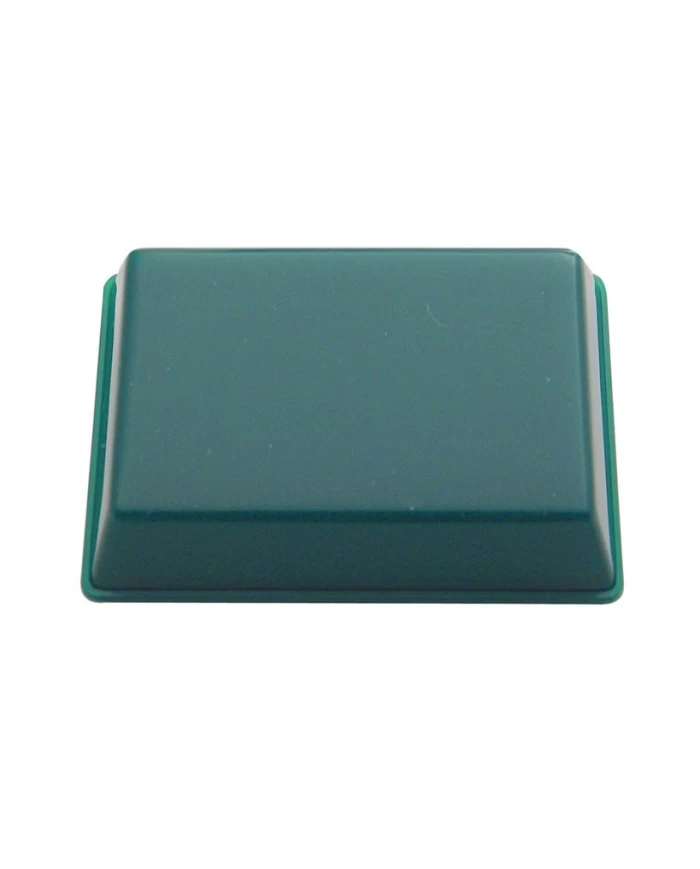 (BULK) DOME RECTANGULAR DOME LIGHT LENS - GREEN