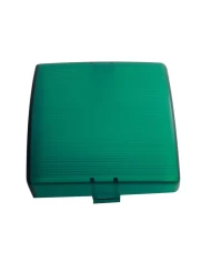 (BULK) SQUARE DOME LIGHT LENS - GREEN