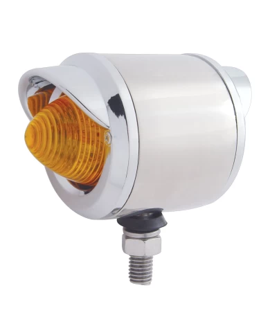 (BULK) S.S. DOUBLE FACE HOUSING W/ TWO 9 LED 2" BEEHIVE LT & VISOR - AMBER LED/ AMBER LENS & RED LED/RED LENS (BULK) S.S. DOUBLE FACE HOUSING W/ TWO 9 LED 2" BEEHIVE LT & VISOR - AMBER LED/ AMBER LENS & RED LED/RED LENS