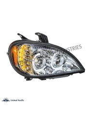(CBOX) CHROME HIGH POWER LED PROJECTION HEADLIGHT FOR 1996-2018 FREIGHTLINER COLUMBIA - PASSENGER