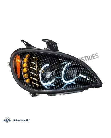 (CBOX) "BLACKOUT" HIGH POWER LED PROJECTION HEADLIGHT FOR 1996-2018 FREIGHTLINER COLUMBIA - PASSENGER (CBOX) "BLACKOUT" HIGH POWER LED PROJECTION HEADLIGHT FOR 1996-2018 FREIGHTLINER COLUMBIA - PASSENGER