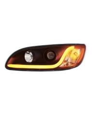 (CBOX) "BLACKOUT" PETERBILT 382/384/386/387 PROJECTION HEADLIGHT WITH DUAL FUNCTION LED POSITION LIGHT BAR - DRIVER (CBOX) "BLACKOUT" PETERBILT 382/384/386/387 PROJECTION HEADLIGHT WITH DUAL FUNCTION LED POSITION LIGHT BAR - DRIVER