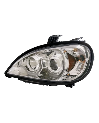 (BOX) 1996-2018 FREIGHTLINER COLUMBIA CHROME PROJECTION HEADLIGHT - DRIVER (BOX) 1996-2018 FREIGHTLINER COLUMBIA CHROME PROJECTION HEADLIGHT - DRIVER