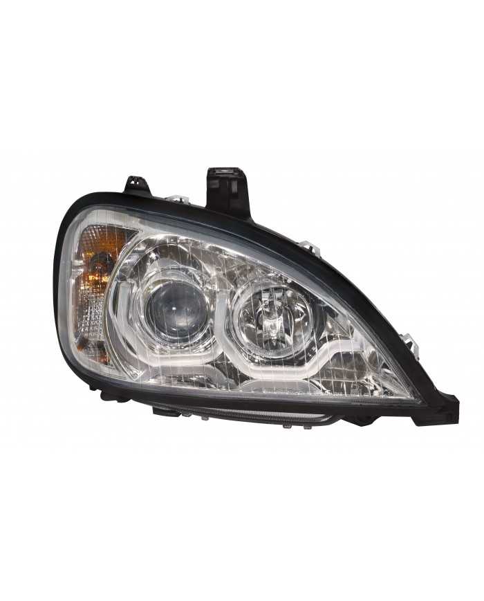 (BOX) 1996-2018 FREIGHTLINER COLUMBIA CHROME PROJECTION HEADLIGHT - PASSENGER