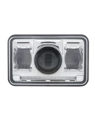 (BOX) 4” X 6” RECTANGULAR HIGH POWER LED PROJECTION HEADLIGHT - HIGH BEAM