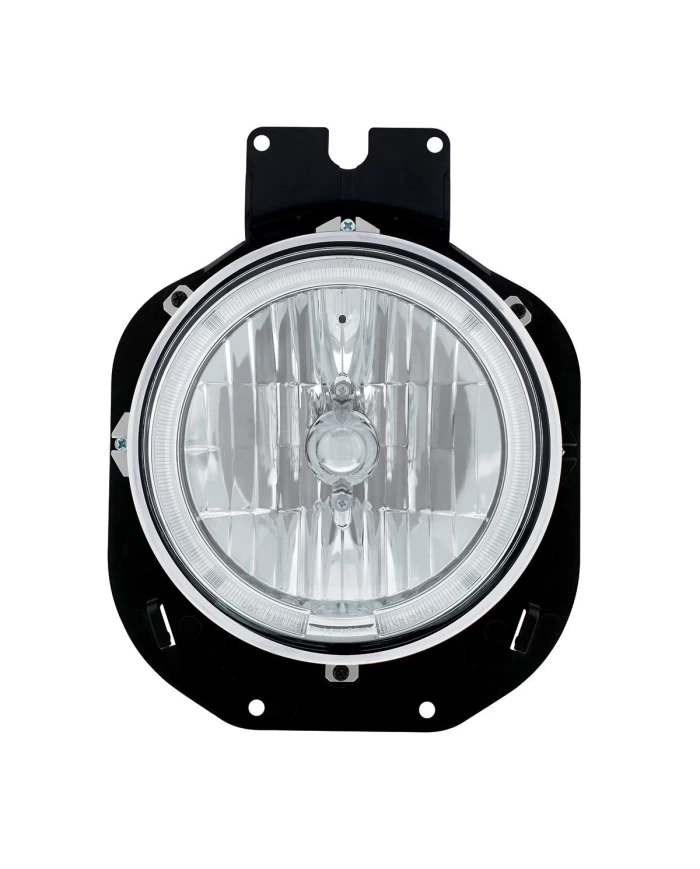 (BOX) 1996-2005 FREIGHTLINER CENTURY CRYSTAL HEADLIGHT WITH LED HALO RING - AMBER (BOX) 1996-2005 FREIGHTLINER CENTURY CRYSTAL HEADLIGHT WITH LED HALO RING - AMBER