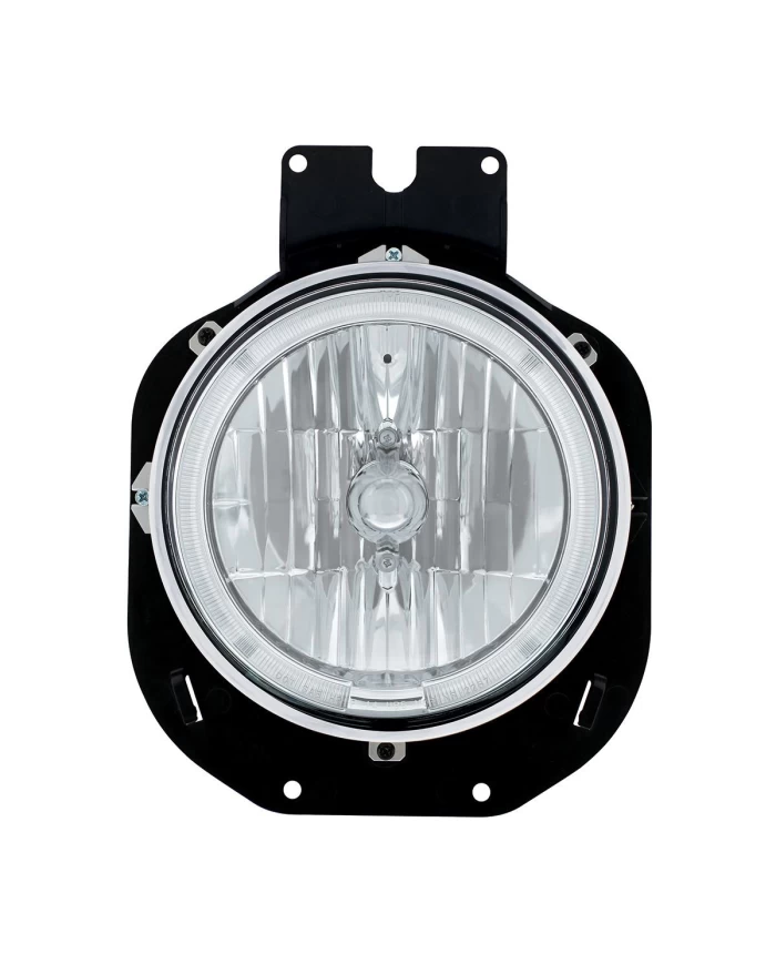 (BOX) 1996-2005 FREIGHTLINER CENTURY CRYSTAL HEADLIGHT WITH LED HALO RING - WHITE (BOX) 1996-2005 FREIGHTLINER CENTURY CRYSTAL HEADLIGHT WITH LED HALO RING - WHITE