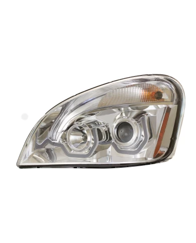 (BOX) CHROME FREIGHTLINER CASCADIA PROJECTION HEADLIGHT - DRIVER (BOX) CHROME FREIGHTLINER CASCADIA PROJECTION HEADLIGHT - DRIVER