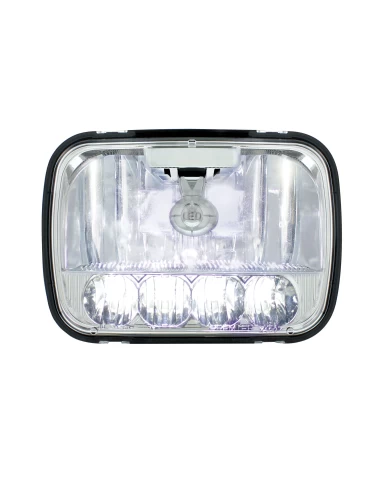(BOX) 5 HIGH POWER LED 5" X 7" CRYSTAL HEADLIGHT (BOX) 5 HIGH POWER LED 5" X 7" CRYSTAL HEADLIGHT