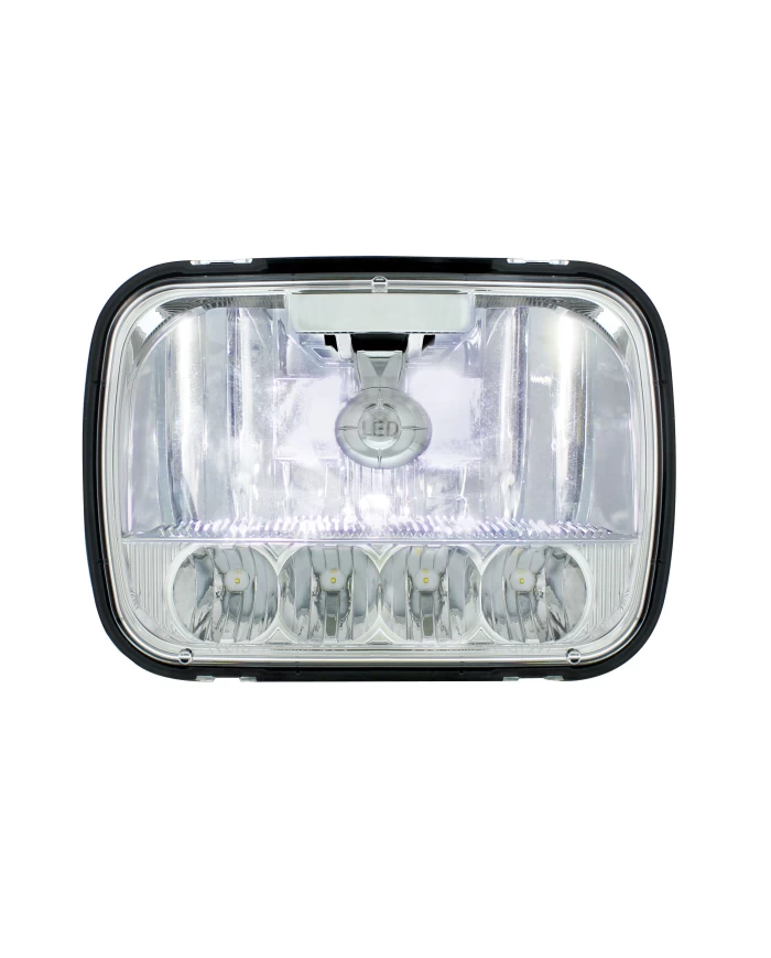 (BOX) 5 HIGH POWER LED 5" X 7" CRYSTAL HEADLIGHT (BOX) 5 HIGH POWER LED 5" X 7" CRYSTAL HEADLIGHT