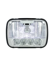 (BOX) 5 HIGH POWER LED 5" X 7" CRYSTAL HEADLIGHT (BOX) 5 HIGH POWER LED 5" X 7" CRYSTAL HEADLIGHT