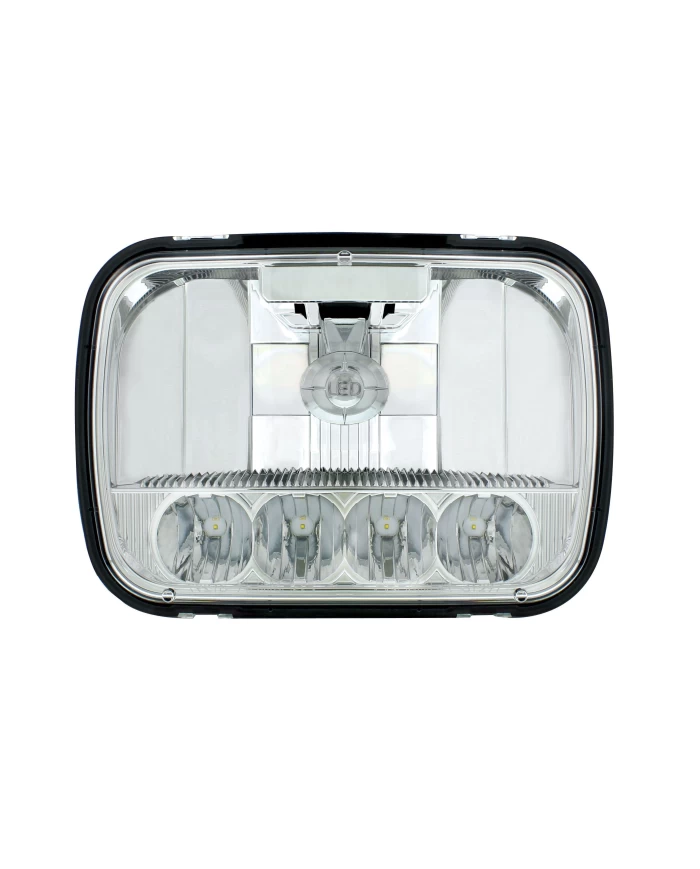 (BOX) 5 HIGH POWER LED 5" X 7" CRYSTAL HEADLIGHT (BOX) 5 HIGH POWER LED 5" X 7" CRYSTAL HEADLIGHT
