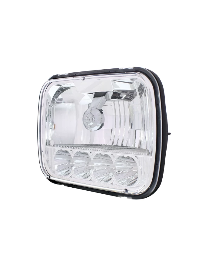 (BOX) 5 HIGH POWER LED 5" X 7" CRYSTAL HEADLIGHT (BOX) 5 HIGH POWER LED 5" X 7" CRYSTAL HEADLIGHT