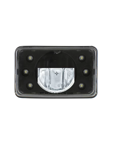 (BOX) 4" X 6" RECTANGULAR HIGH POWER LED CRYSTAL HEADLIGHT - HIGH BEAM (BOX) 4" X 6" RECTANGULAR HIGH POWER LED CRYSTAL HEADLIGHT - HIGH BEAM