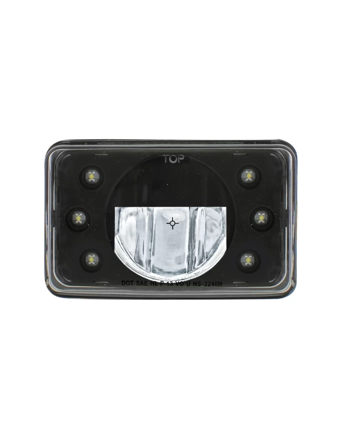 (BOX) 4" X 6" RECTANGULAR HIGH POWER LED CRYSTAL HEADLIGHT - HIGH BEAM