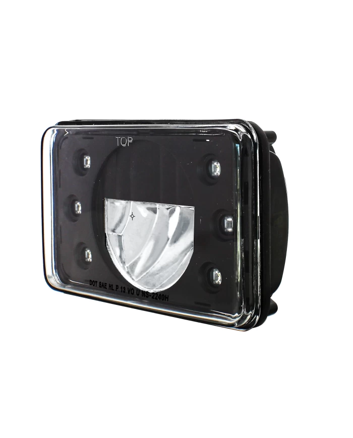 (BOX) 4" X 6" RECTANGULAR HIGH POWER LED CRYSTAL HEADLIGHT - HIGH BEAM