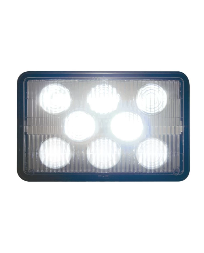 (BOX) 8 LED 4" X 6" RECTANGULAR HIGH POWER LED HEADLIGHT - LOW BEAM