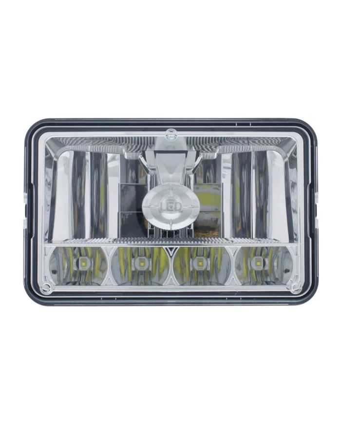 (CARD) 5 LED 6" X 4" RECTANGULAR CRYSTAL LED HEADLIGHT - HIGH & LOW BEAM (CARD) 5 LED 6" X 4" RECTANGULAR CRYSTAL LED HEADLIGHT - HIGH & LOW BEAM