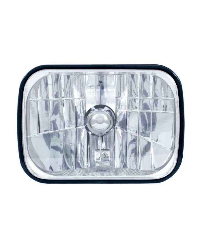 (BOX) 5" X 7" CRYSTAL RECTANGULAR HEADLIGHT BULB WITH PLASTIC LENS (BOX) 5" X 7" CRYSTAL RECTANGULAR HEADLIGHT BULB WITH PLASTIC LENS