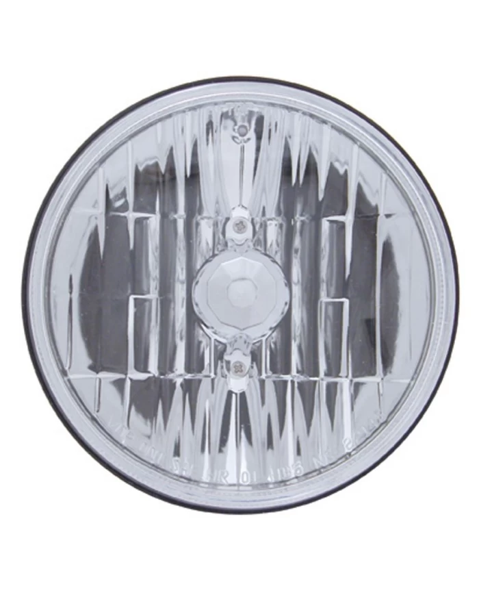 (BOX) 5 3/4" CRYSTAL ROUND HEADLIGHT BULB - 9007