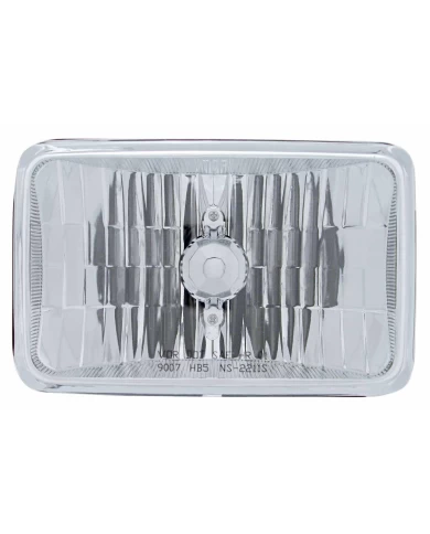 (BOX) 4" X 6" CRYSTAL RECTANGULAR HEADLIGHT (HIGH BEAM ONLY) - 9007 (BOX) 4" X 6" CRYSTAL RECTANGULAR HEADLIGHT (HIGH BEAM ONLY) - 9007