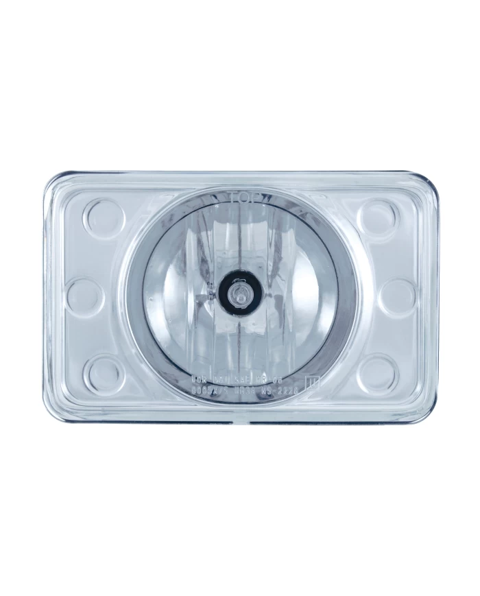 (BOX) 165mm CRYSTAL PROJECTION RECTANGULAR HEADLIGHT BULB - HIGH BEAM ONLY