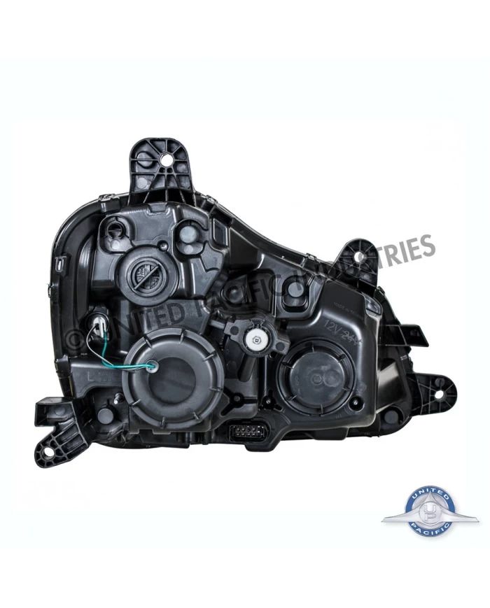 (CBOX) CHROME PROJECTION HEADLIGHT WITH LED POSITION LIGHT FOR 2013+ KENWORTH T680 - DRIVER