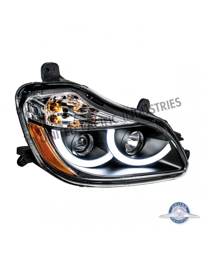 (CBOX) "BLACKOUT" PROJECTION HEADLIGHT WITH LED POSITION LIGHT FOR 2013+ KENWORTH T680 - PASSENGER