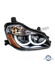 (CBOX) "BLACKOUT" PROJECTION HEADLIGHT WITH LED POSITION LIGHT FOR 2013+ KENWORTH T680 - PASSENGER (CBOX) "BLACKOUT" PROJECTION HEADLIGHT WITH LED POSITION LIGHT FOR 2013+ KENWORTH T680 - PASSENGER