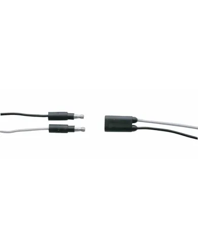 UP34196-150 Count 2-Prong Female Bullet Plugs 16G Wire Harness Roll - 100' W/8" Lead Between Plugs