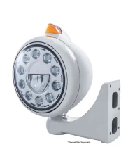 (BOX) SS "GUIDE" PETERBILT HEADLIGHT 11 HIGH POWER LED CRYSTAL HDLT W/ 5 AMB LED VINTAGE 682-C SERIES 2 TOP MOUNT LIGHT - AMB LE (BOX) SS "GUIDE" PETERBILT HEADLIGHT 11 HIGH POWER LED CRYSTAL HDLT W/ 5 AMB LED VINTAGE 682-C SERIES 2 TOP MOUNT LIGHT - AMB LE