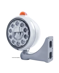 (BOX) S.S. "GUIDE" PETERBILT 11 HIGH POWER LED HEADLIGHT W/ 5 AMBER LED DUAL FUNCTION TOP MOUNT LIGHT - AMBER LENS (BOX) S.S. "GUIDE" PETERBILT 11 HIGH POWER LED HEADLIGHT W/ 5 AMBER LED DUAL FUNCTION TOP MOUNT LIGHT - AMBER LENS