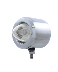 (BULK) STAINLESS STEEL DOUBLE FACE BRACKET W/ 9 AMBER/RED LED 2" BEEHIVE LIGHT - CLEAR LENS (BULK) STAINLESS STEEL DOUBLE FACE BRACKET W/ 9 AMBER/RED LED 2" BEEHIVE LIGHT - CLEAR LENS