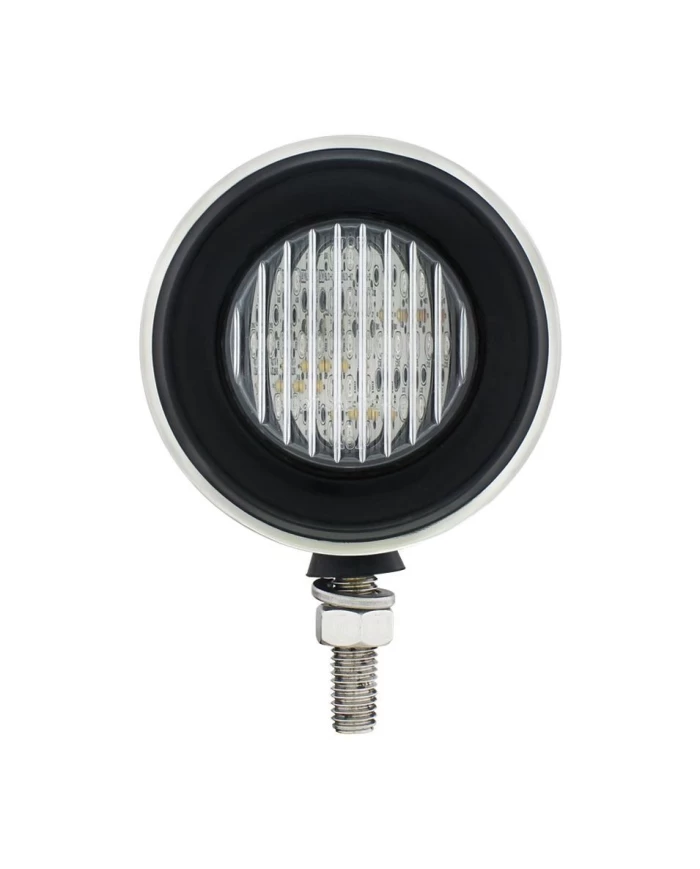 (BULK) STAINLESS STEEL DOUBLE FACE BRACKET W/ 13 AMBER/RED LED 2 1/2" FLAT LIGHT - CLEAR LENS (BULK) STAINLESS STEEL DOUBLE FACE BRACKET W/ 13 AMBER/RED LED 2 1/2" FLAT LIGHT - CLEAR LENS