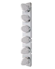 (2/BULK) S.S. PB 12 LED CUTOUT AIR CLEANER LIGHT BRACKET W/ 17 AMBER LED BEEHIVE CAB LIGHT - CLEAR LENS